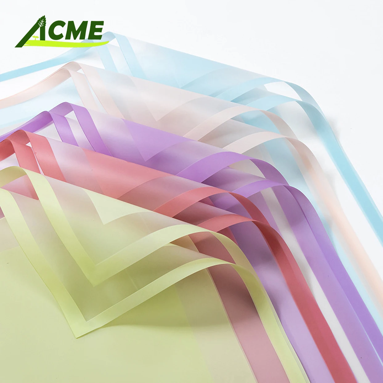 Virgin Duplex Board Flower Bouquet Packaging Paper Custom Size Waterproof Greaseproof With Wax Coating Elegant Flower Wrapping