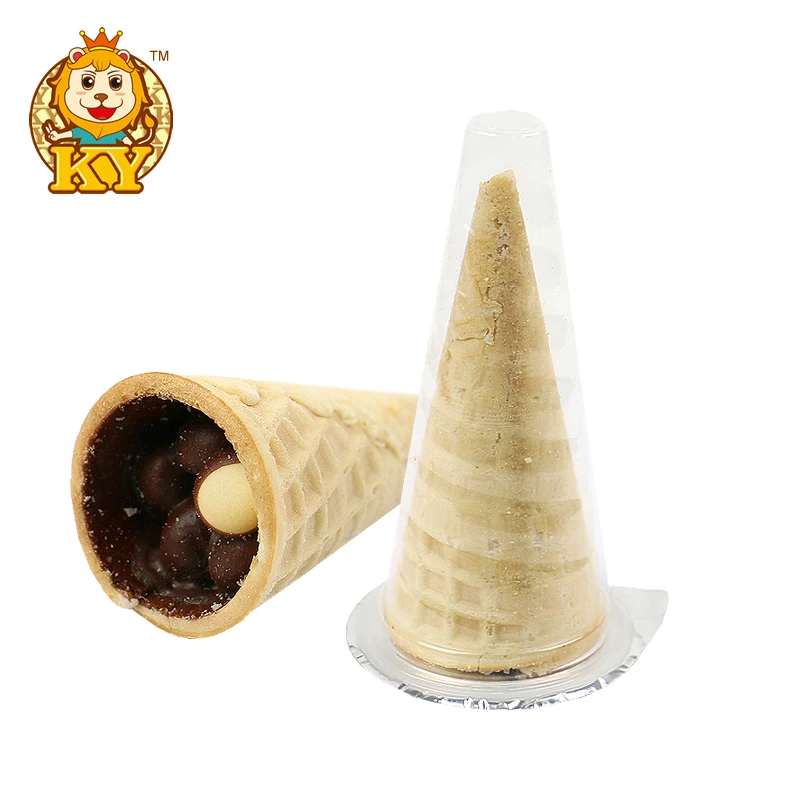 Hot selling OEM ice cream shape chocolate biscuit cup chocolate ice cream cone