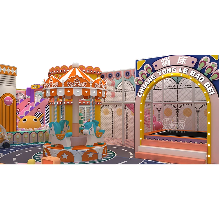 223 Sqm 4.5 M Height Commercial Forest Theme Indoor Playground Equipment Jungle Soft Play Area