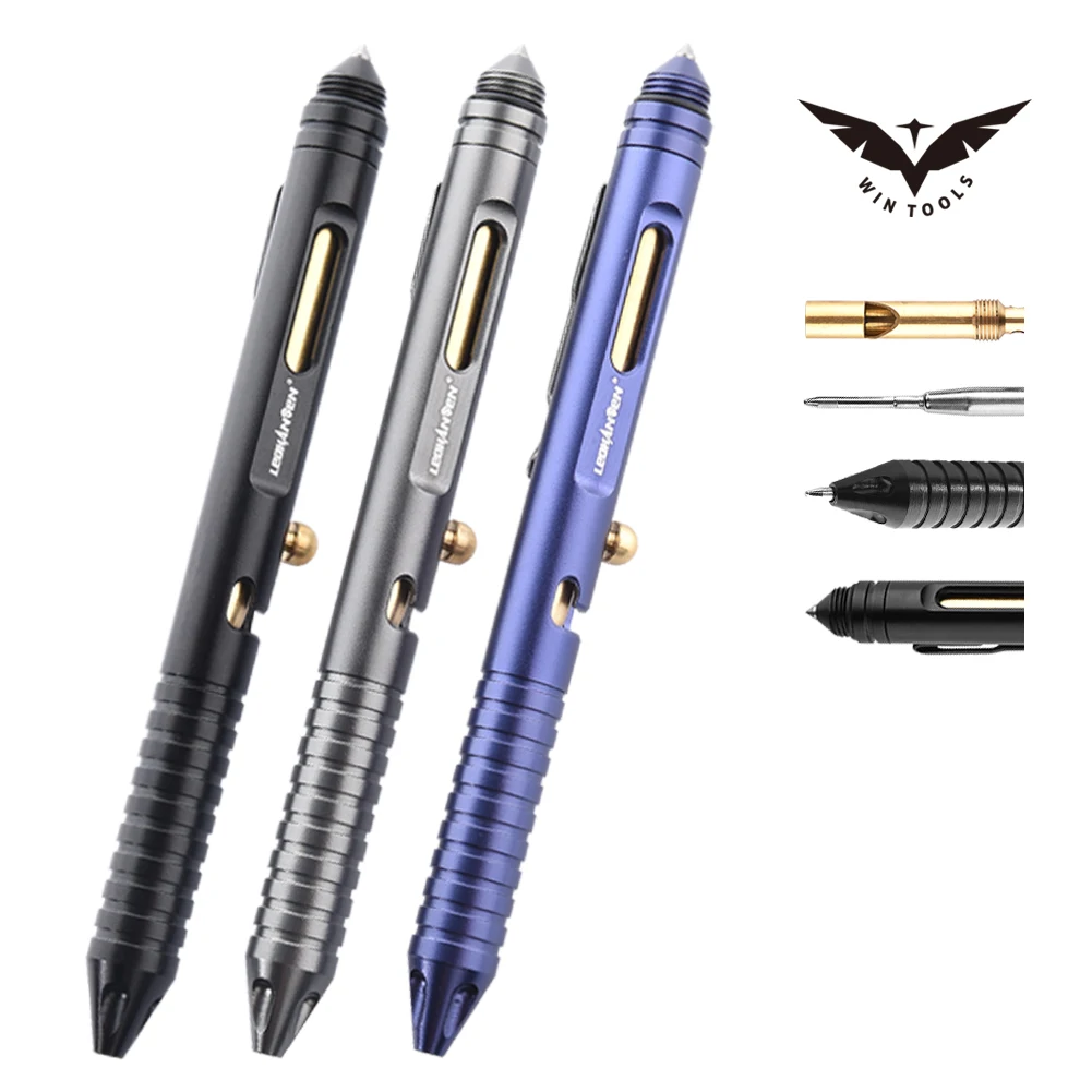 Заводская распродажа, индивидуальный логотип, инструмент для самозащиты, уличная ручка для выживания, болт, тактическая ручка для письма, Разрушителя стекла