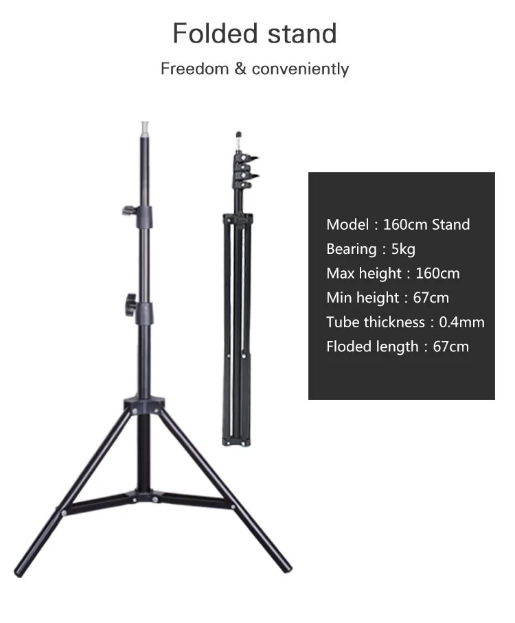 
8 inch LED Ring Light with Tripod Stand Cell Phone Holder for Live Stream/Makeup/YouTube Video, Dimmable Beauty Ringlight 