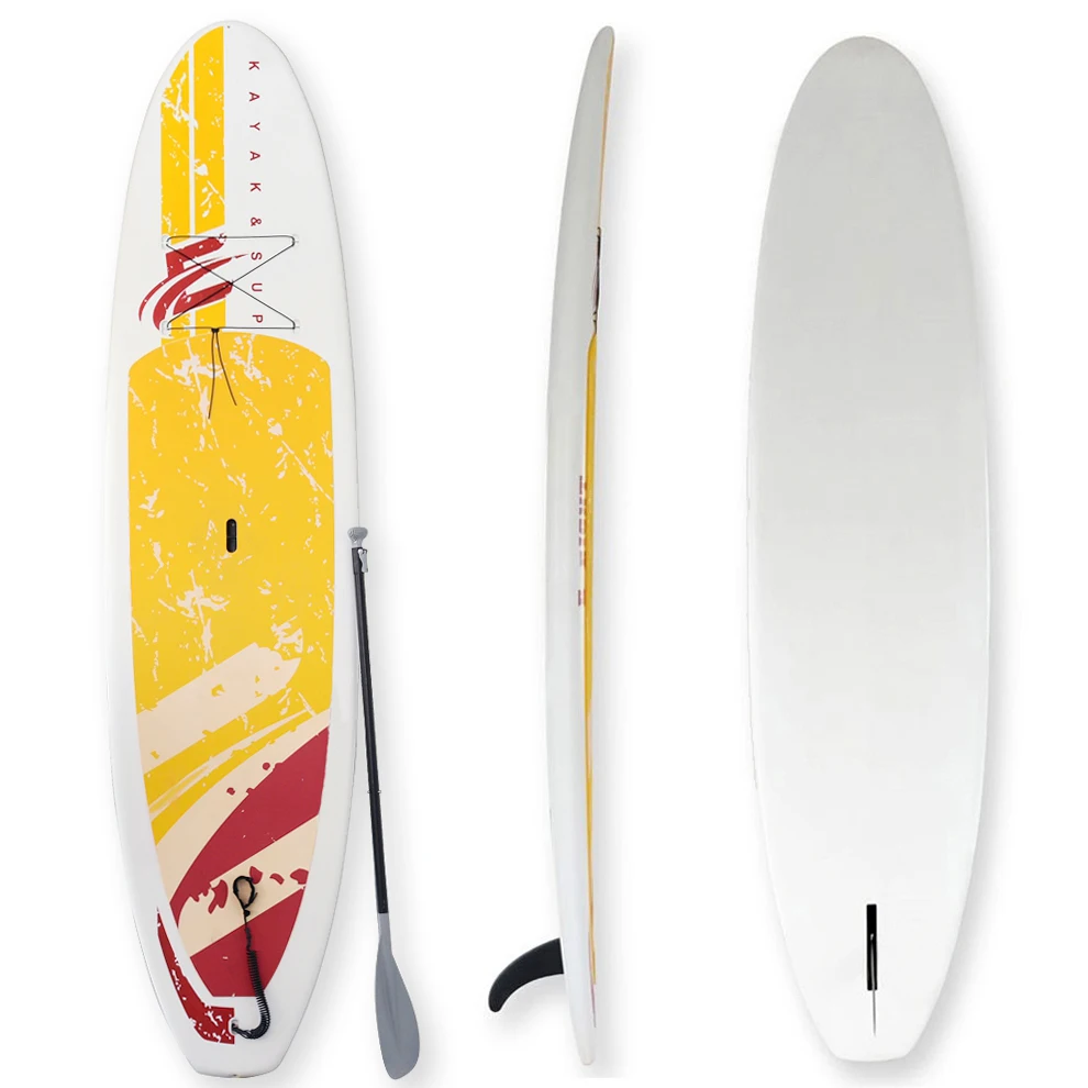 Wholesale OEM Cheap Price SUP Stand Up Paddle Board Foam Core Plastic Polyethylene SUP Skimboard Rigid Durable SUP Paddleboard