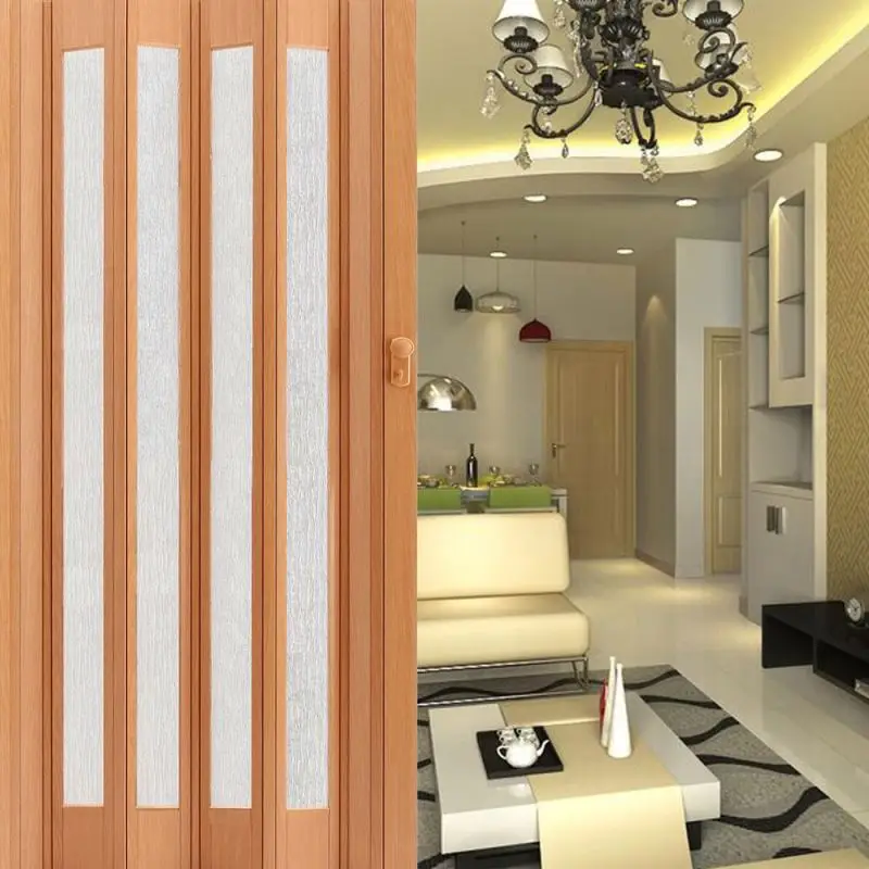 Laminated Slide Three By Folding Cabinet  Windows And Pvc Door For Toilet