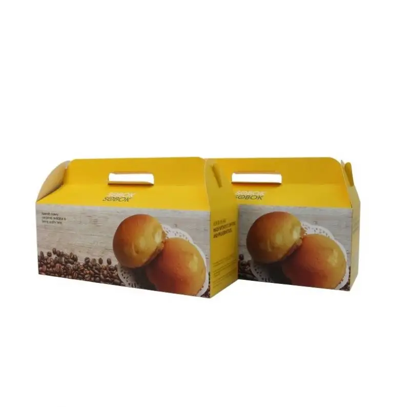 novel design china wholesale food grade white card pastry paper cake boxes packaging with transparent 12 *12*6 20 piece