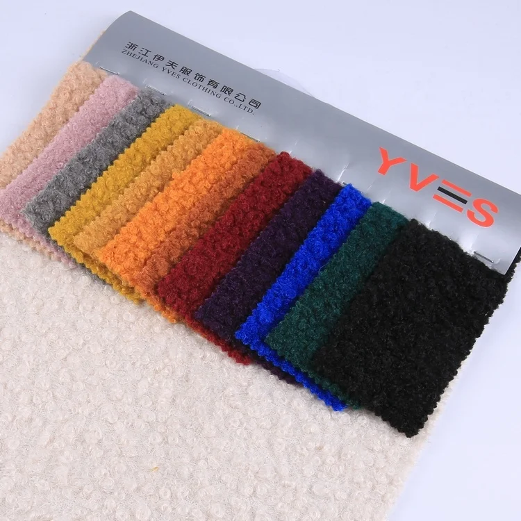 
China fabrics manufacturers 100 polyester fleece teddy fabric custom color 