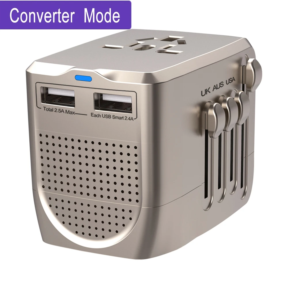 anti-electric shock multiple protection travel adapter and buck adapter