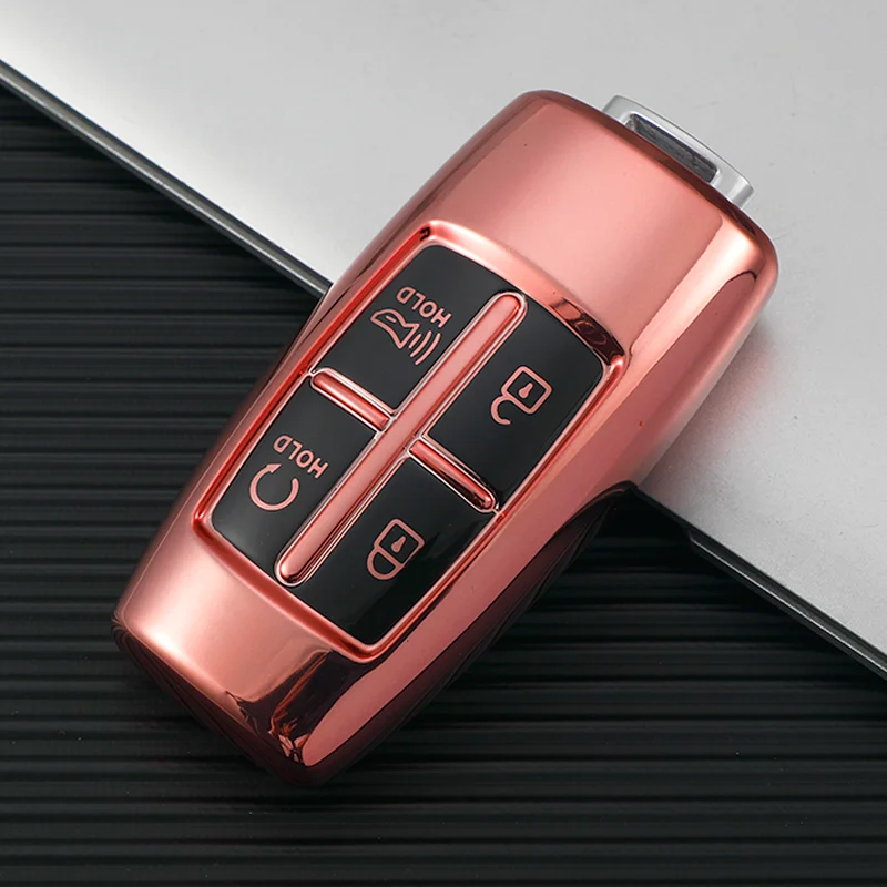 Factory custom 4 buttons Guangdong tpu key shell fob cover case wallet for Hyundai Genesis GV70 G70 G90 G80 GV80