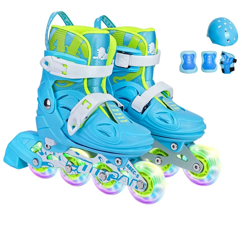COUGAR Helmet Protector Sets Patines Roller Skates Wholesale 4 Wheels Skating Shoes for Kids