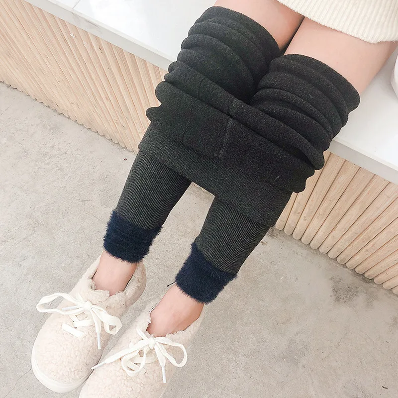 
Girls Pants Winter Autumn Fall Kids Fashion Thick Warm Children Clothes Leggings 