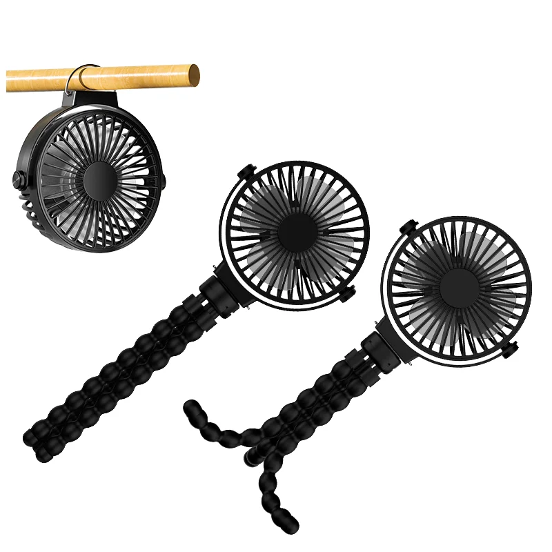 New Arrival Baby Stroller Mini Battery Octopus Desk Mini Electric Usb Hand Portable Hang Standing Fan