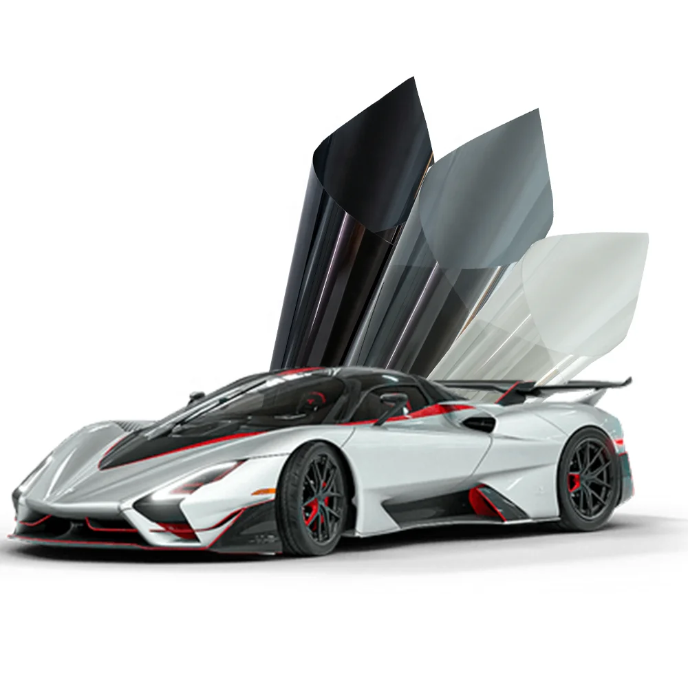 Customized Factory OPC15 Privacy Film For Car, 2ply Carbon Car Window Tint Film, Automotive Car Window Film Black Color Film