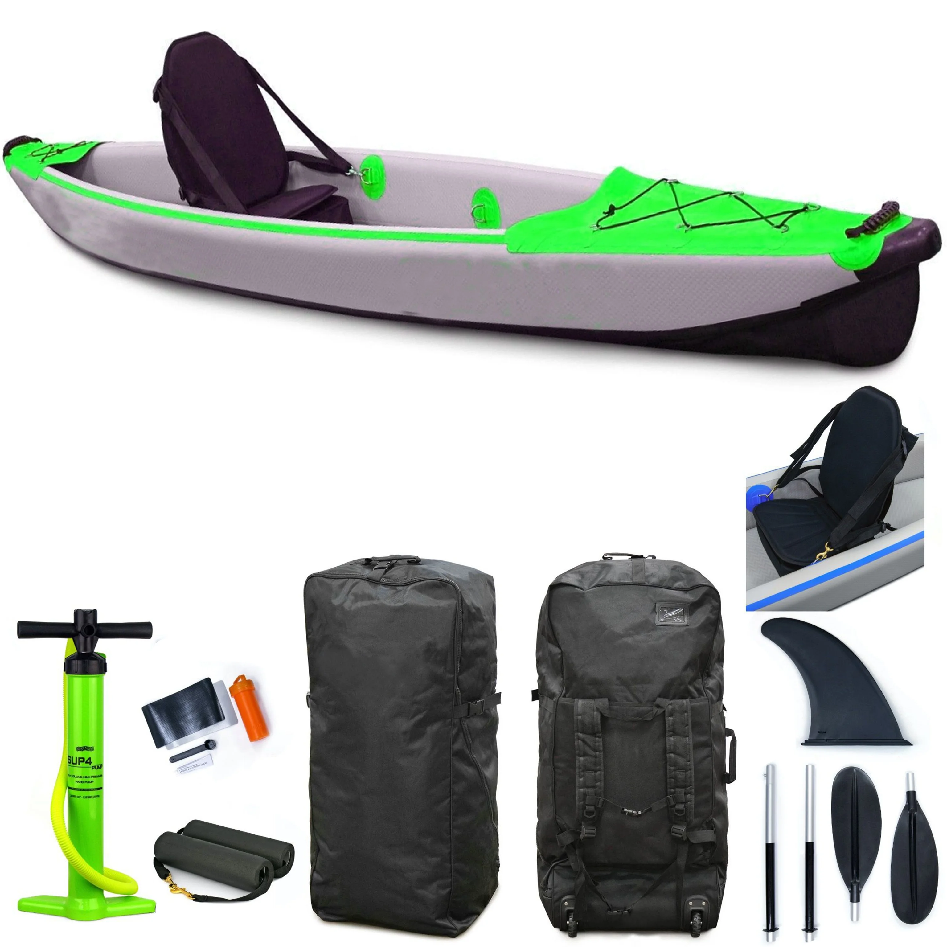 Superior 2021 Factory Single Seat Wholesale PVC Material Good Price Inflatable canoe/kayak