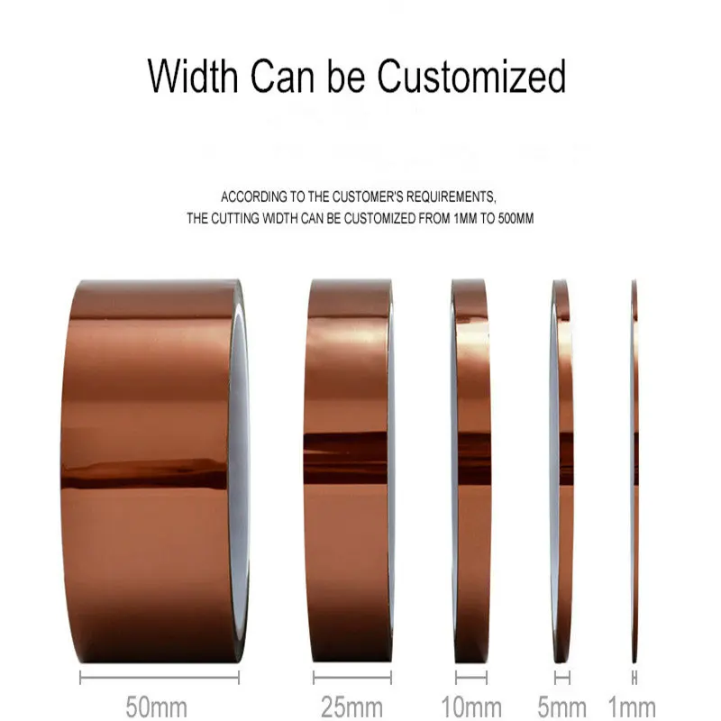 0.05mm High Heat Resistance Electrical Insulation ESD Kapton Tape Antistatic Polyimide Self Adhesive Tape For PCB Board Masking