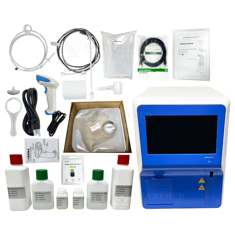 SY-B500_Vet Cutting-Edge Veterinary Hematology Equipment 5 parts Elite Veterinary Hemogram Machine Hematology Analyzer