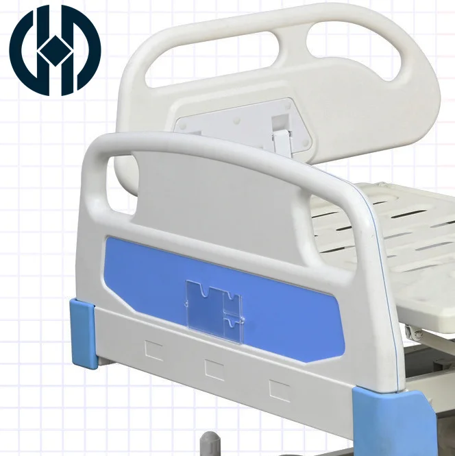 Electric motor Hospital Movable Adjustable Nursing Bed 3 functional high quality hospital bed with ABS guardrail