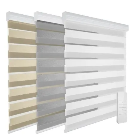 Smart dual roller motor blinds blackout day night window blinds shade electric motorized zebra blinds