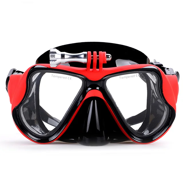 Anti-Fog Anti-Leak Soft Silicone Diving Equipment Freediving swimming googles,camera mount snorkeling diving Masks