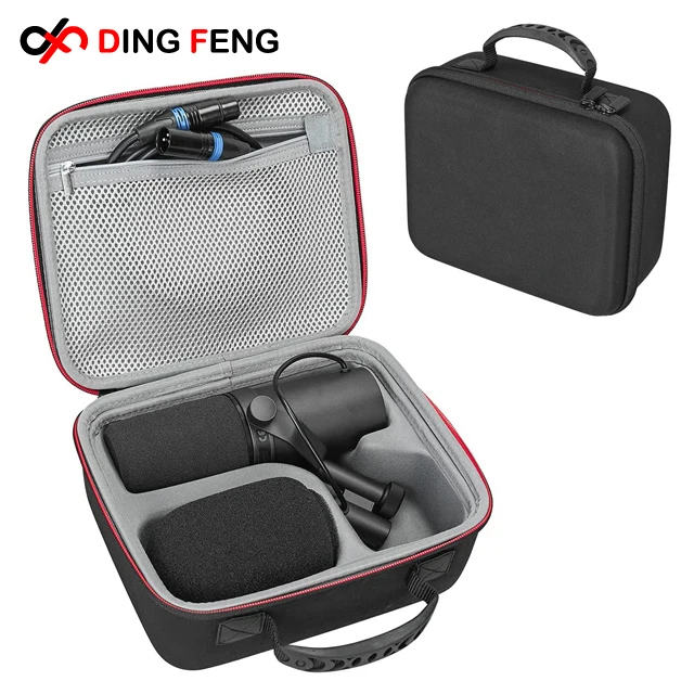 Lightweight Travel Carry Hard Shell Molded EVA Case for Dynamic Microphone