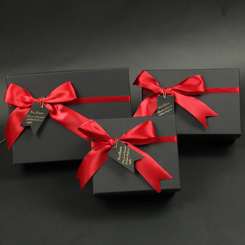 caja de joyeria custom black gift carton wholesale jewelry perfume box