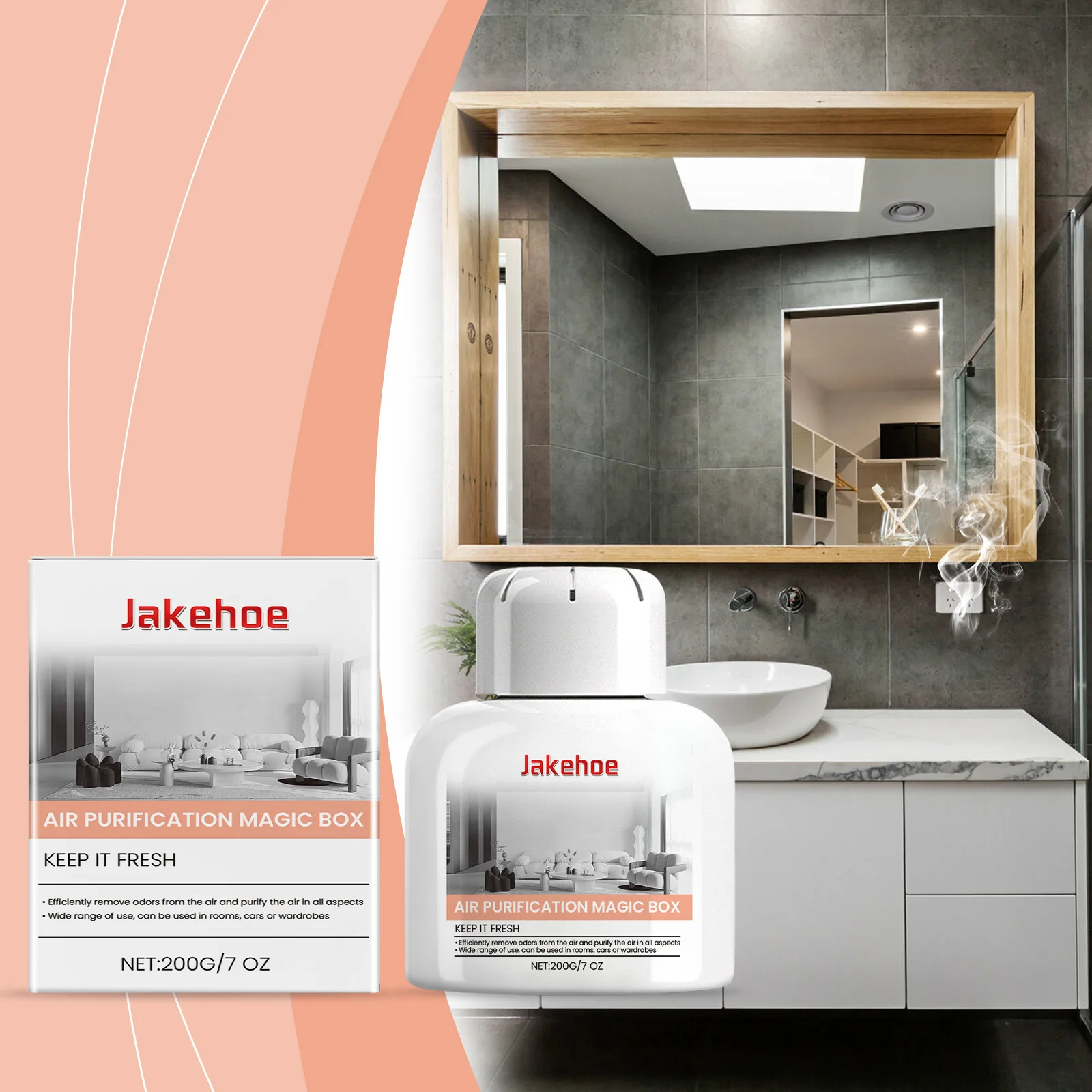 JAKEHOE High Quality Home Products Purification and Cleaning Room Freshness and Odor Removal Air Purifier