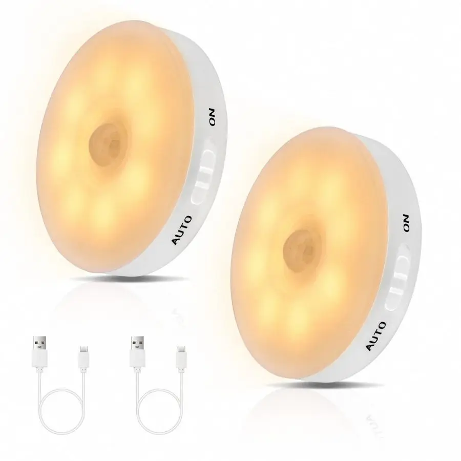 Rechargeable Human Body Induction Sensing Lamp Pir Infrad Motion Sensor Night Light With Auto On/Off Switch For Bedroom Stair