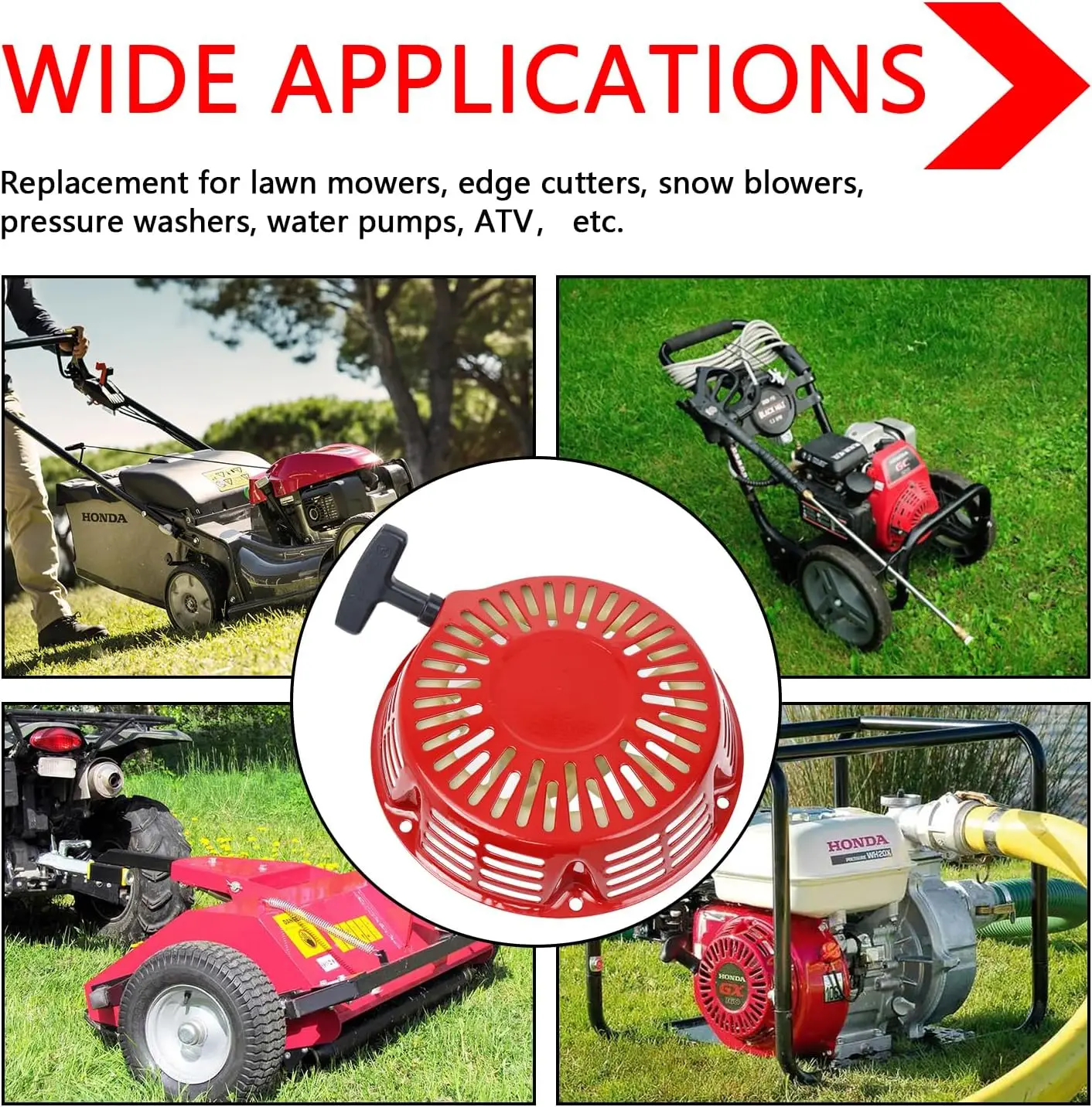 lawn mower recoil starter assembly GX340 GX390 28400ZE3W01ZA 11hp 13hp generator parts