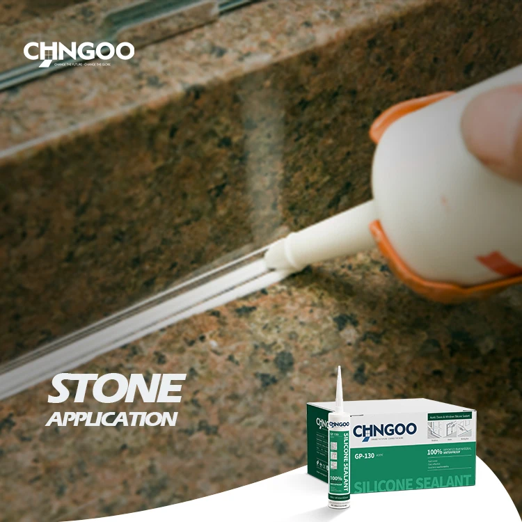 CHNGOO Hot Sale Acetoxy Cure White Color Sanitary Grade  Silicone Sealant Silicon for windows doors glass