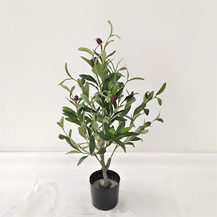 Olive Tree Artificial for Indoor Decoration High Simulation Plant Bonsai Green Plant Artificial Plant Faux Olive Tree With Pot