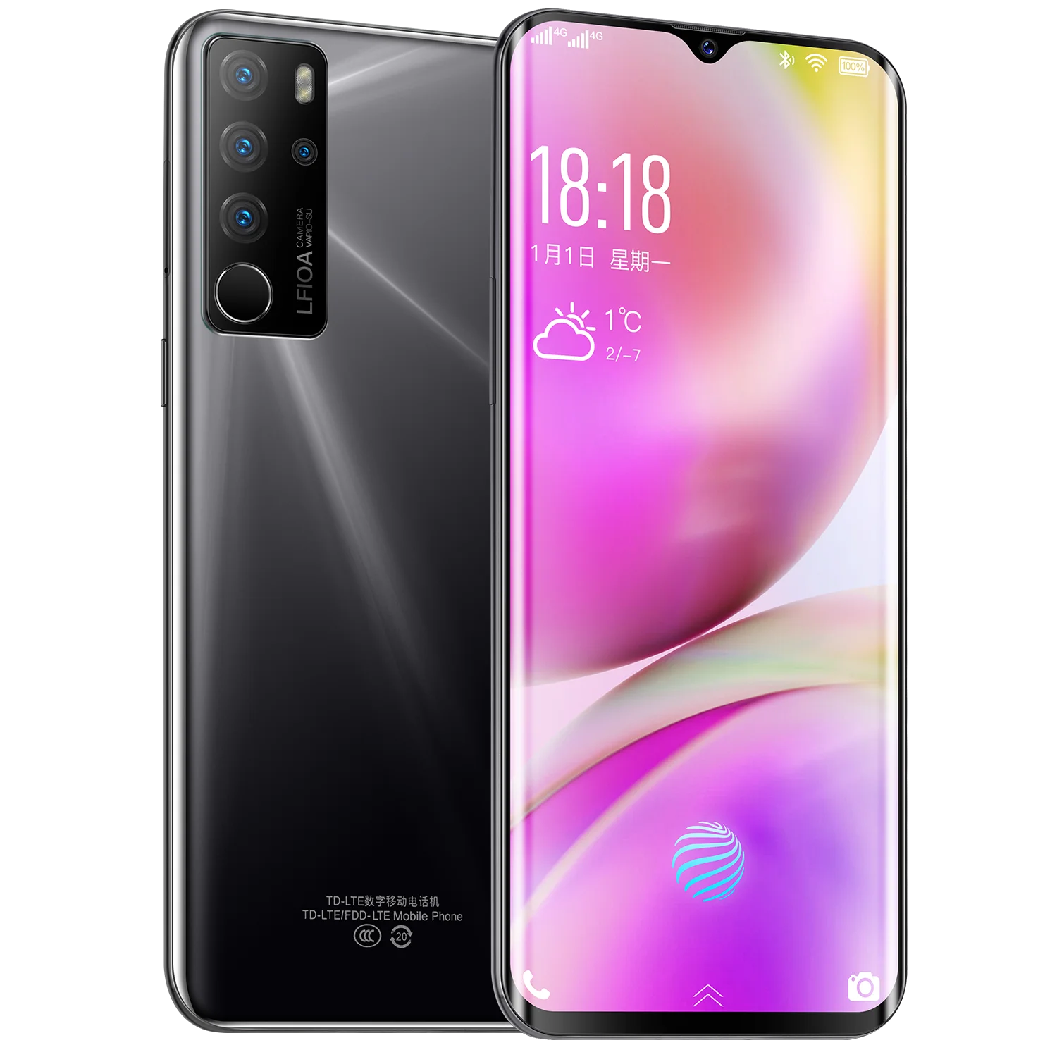 Высокое качество 6 5 дюймов 4G LTE мобильный Восьмиядерный Android 10 1 Поддержка двойной карты режим ожидания 4 Гб + 64 Смарт HD
