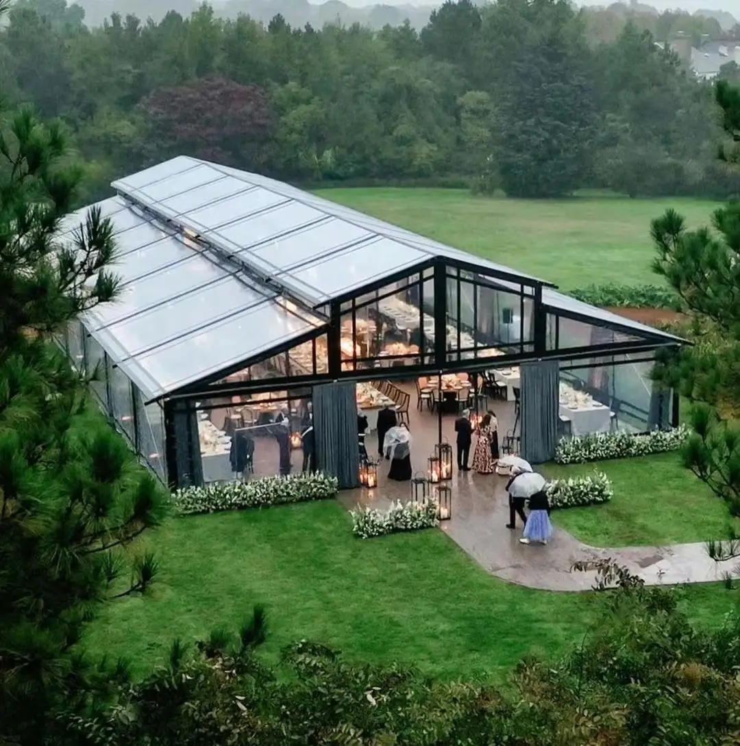 Customized factory price waterproof Wedding party aluminum tents for 200 People 500 people large Marquee tent