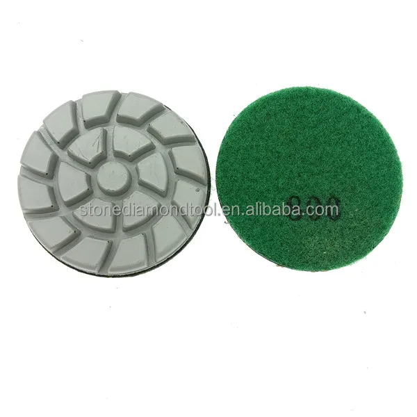 3 inch High Shine Dry diamond Polishing pad for concrete floor