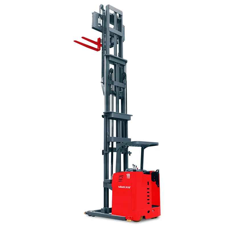 MIMA VNA Forklift 1.5 Tons Stand on Electric 3 Way Pallet Stacker for Narrow Aisle