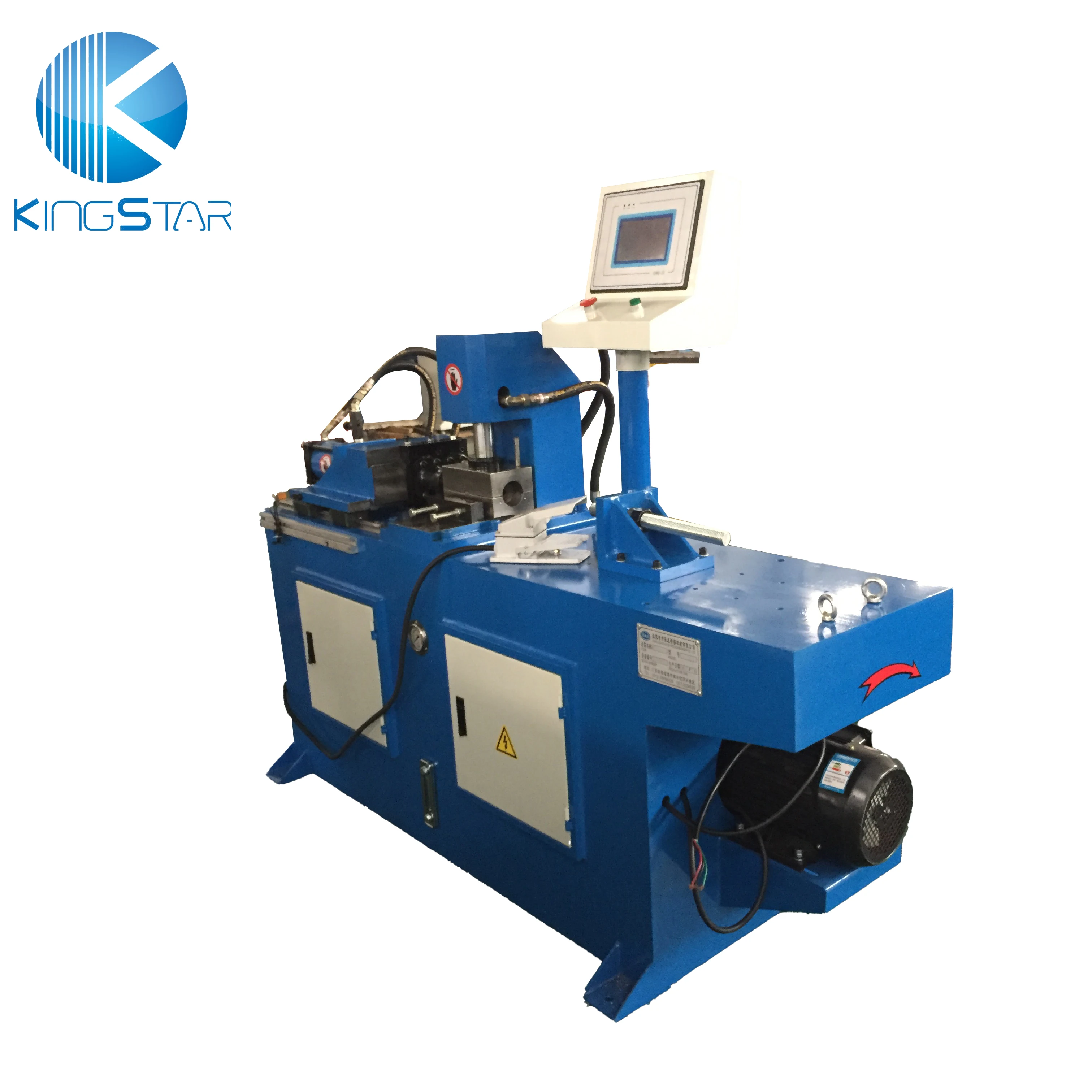 Full automatic customized single head desktop hydraulic clamping tube end forming tools