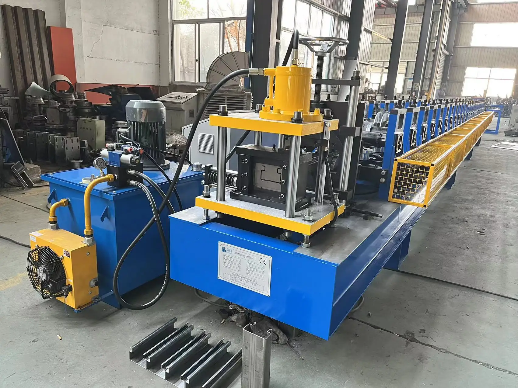 Rack Production Line Shelving Upright Column Roll Forming Machine