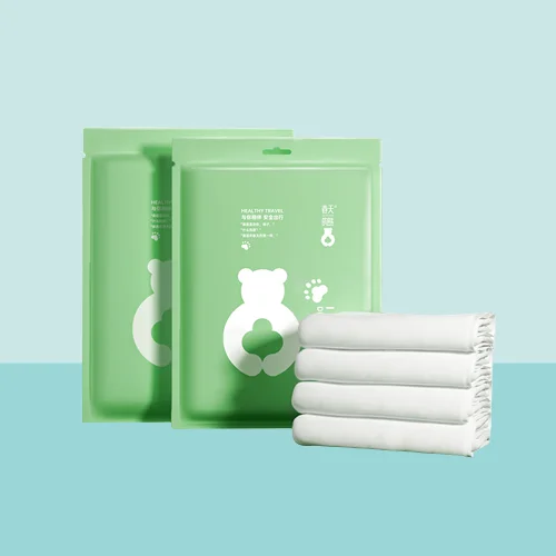 Travel Essential Hotel Bedding Mattress Set Disposable King Size Bedsheets Sets with Fitted Sheet