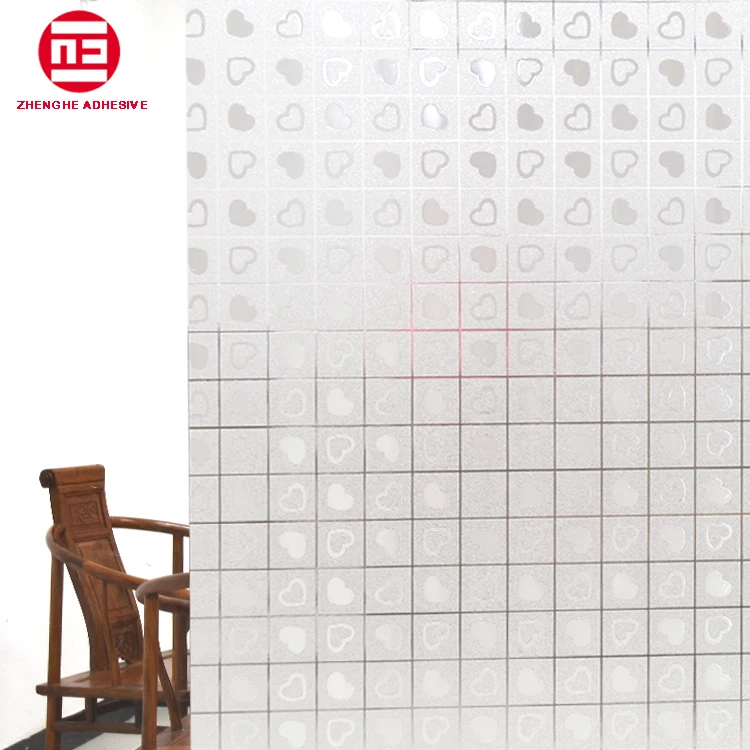  Цветная декоративная клейкая пленка для окон Zhenghe с принтом на заказ