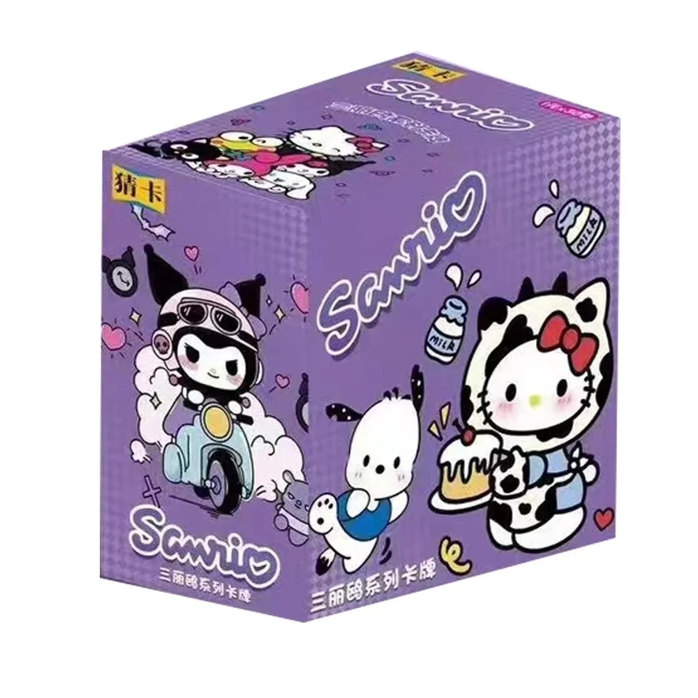 Wholesale Sanrios Game Playing Cards Booster Box Japanese Anime Kitty My Melodys Kuromis Cinnamoroll Collection Cards Toys