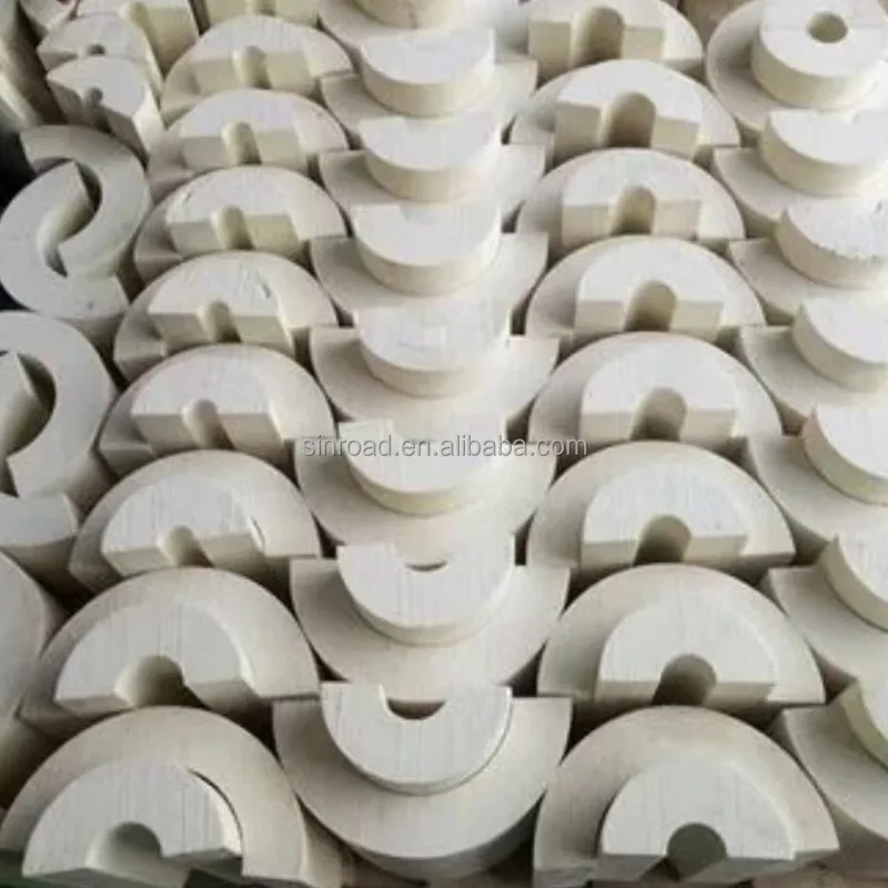 High density cold preservation rigid polyurethane PIR pipe shield for low temperature pipeline and tank