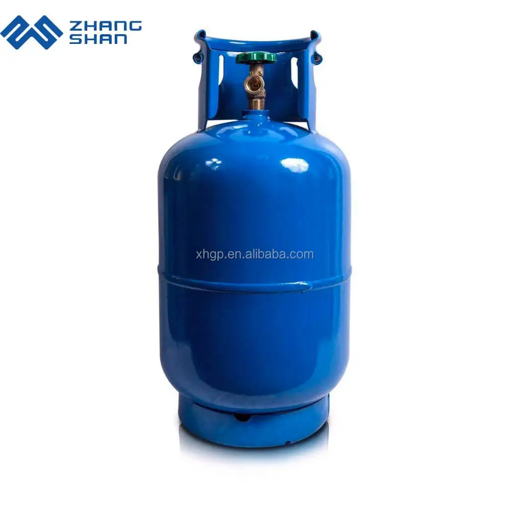 Zhangshan 12.5kg hydraulic liquefied petroleum gas cylinder with valve for family camping cooking