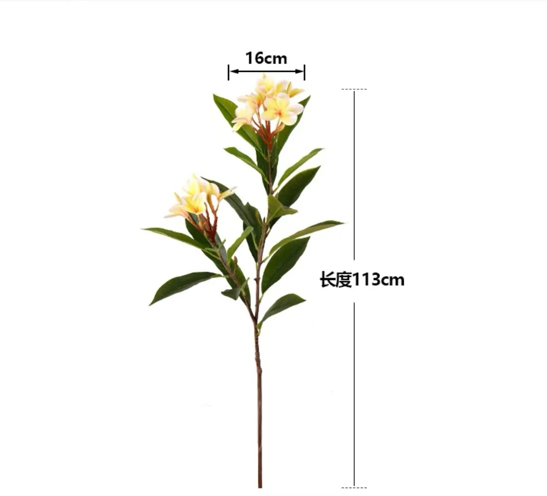 Hot Selling Mini Silk Real Touch Artificial Frangipani Flower For Home Wedding Party Events Decoration