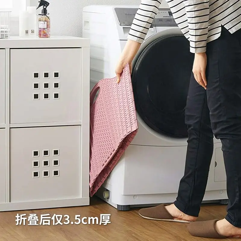 Hot Sell Folding Plastic Laundry Hamper Basket