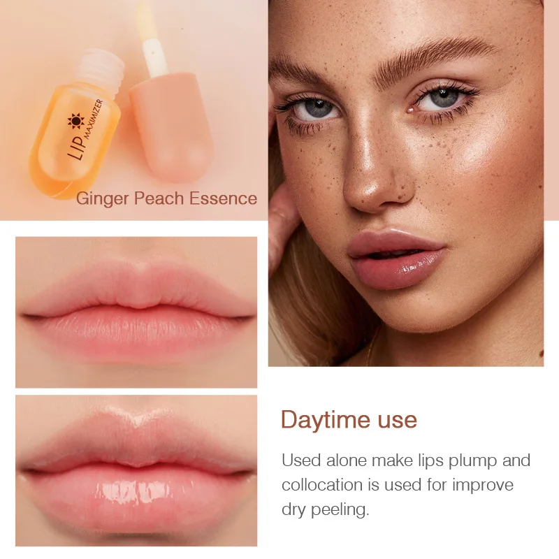 2 Pcs/set Plant Extract Moisturizing Repairing Plumping Lips Improving Lip Lines Ginger Mint Lip Balm