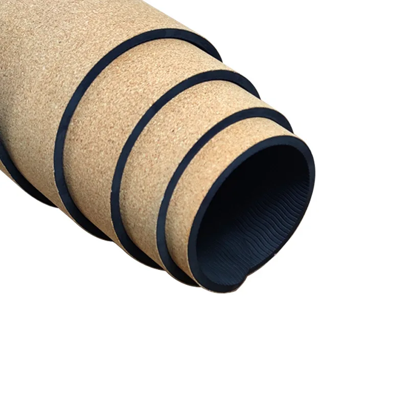 Premium 5mm Non Slip Cheap Personalized Natural Rubber Eco Friendly Cork Yoga Mat Tpe