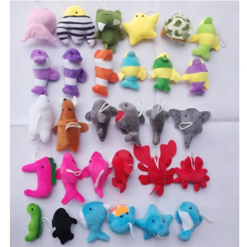 Kid  Mini Plush Animals Toys Set Cute Small Stuffed Sea Animal Set Ocean Animal Sea Creatures Stuffed Toy Plush Toy Keychain