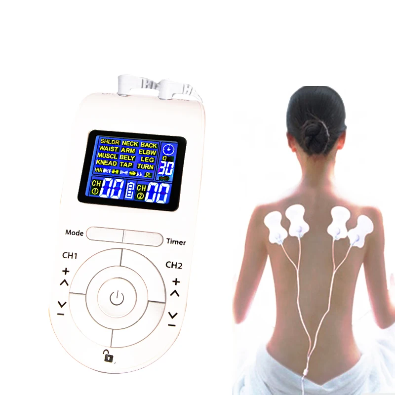 
Portable Digital Therapy Machine Pain Relief Tens unit Muscle Stimulator 