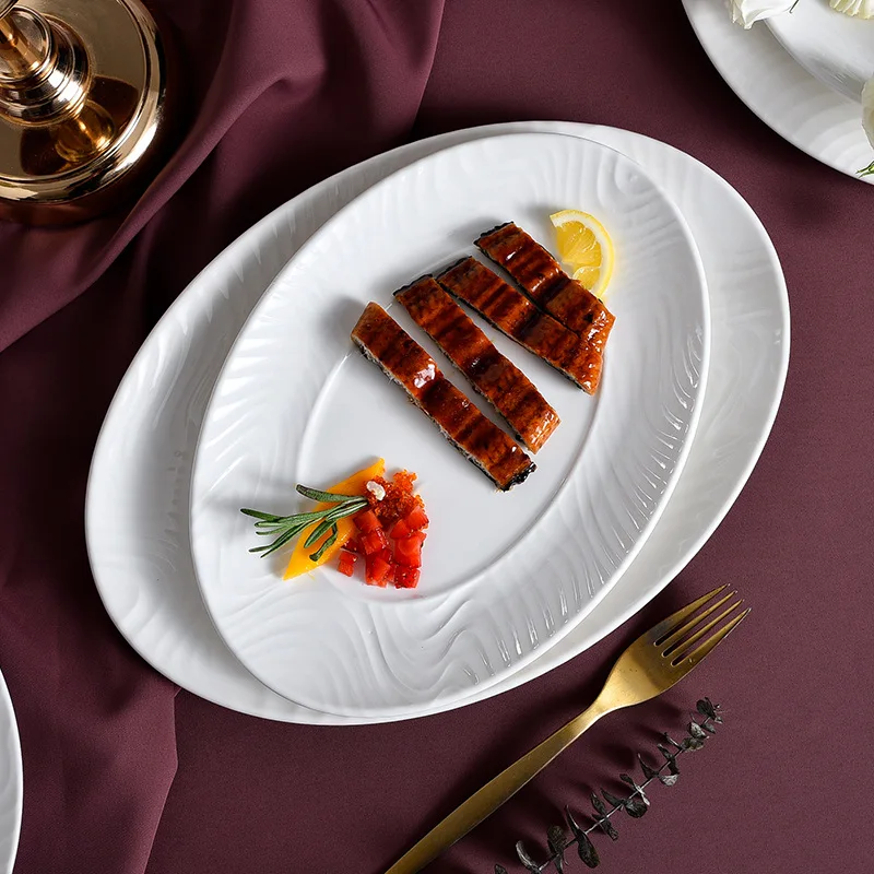 Salad Dinner Plate Matte Set Plates Gold Italian Ceramic Moroccan Porcelain Copper Pure Silver Black