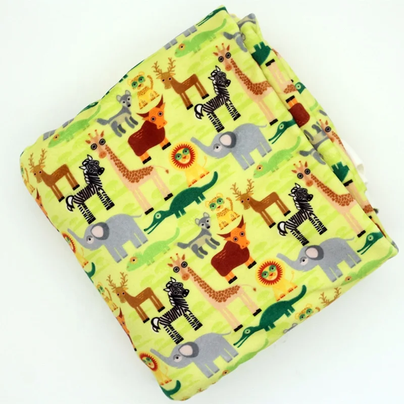 Custom Digital Printed Squish Fabric 4 Ways Stretch Fabric Double Side Minky Fabric