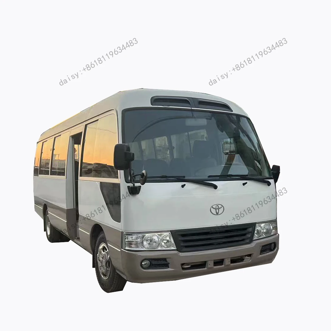 Японский оригинальный Подержанный автобус Toyota coaster 30 сидений школьный дизельный LHD низкая цена