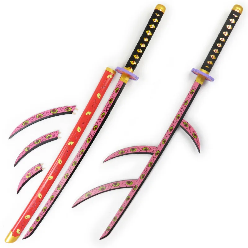 Wholesale Cheap High Quality Anime Character Demon Killer Series Sabre Wooden Samurai Sword Model Series Bamboo Handicraft