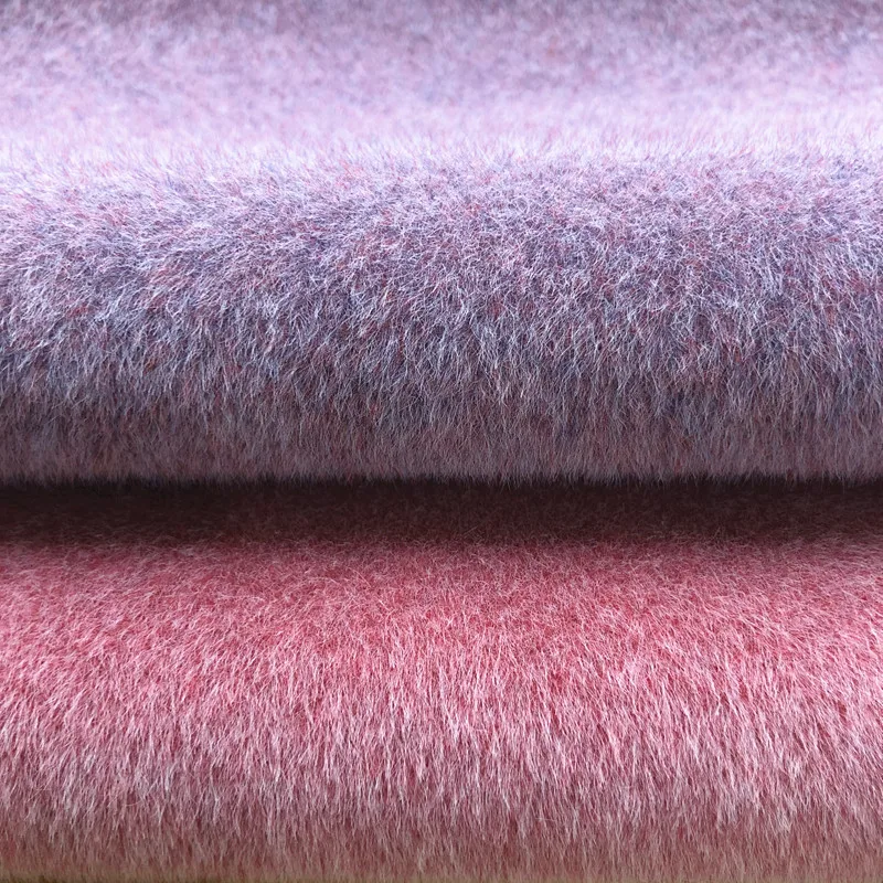 Functional 100%polyester short fur  fabric and knitted technical flocking  upholsterd fabric for winter clothing